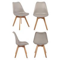 Комплект из 4-х стульев Eames Bon латте