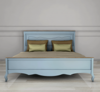 Дизайнерская кровать "Leontina Blue" 180*200 арт ST9341/18B