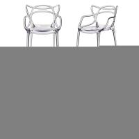 Комплект из 4-х стульев Masters прозрачный