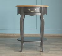 Овальный столик "Leontina Black" арт ST9331BLK