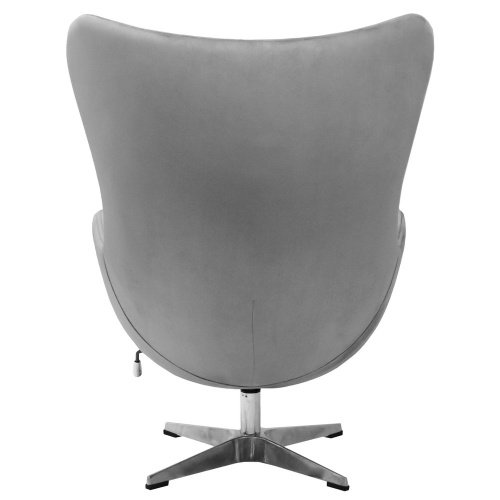 Кресло EGG STYLE CHAIR серый, искусственная замша